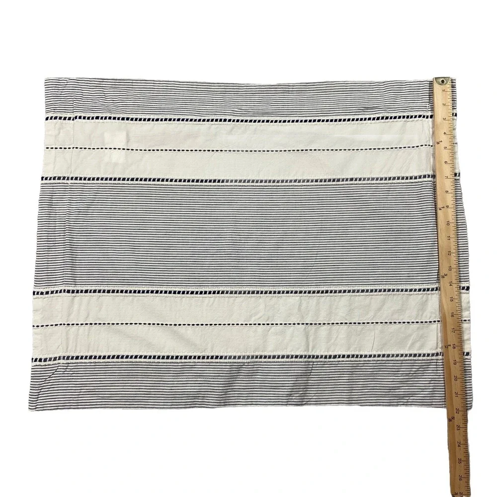 Tommy Hilfiger 100% Cotton Standard Pillow Sham Cover Striped Nautical Classic